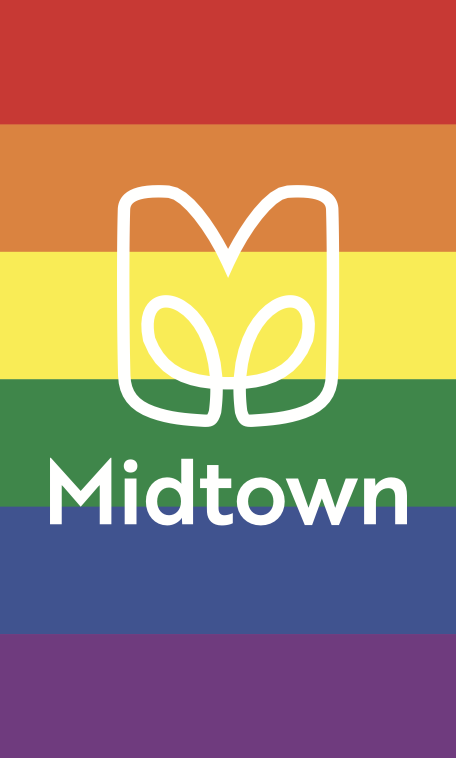 Midtown Atlanta Flag - PRIDE Vertical