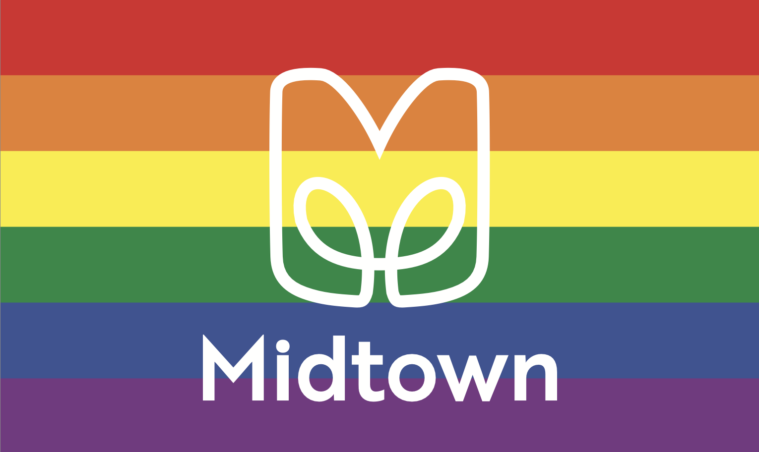 Midtown Atlanta Flag - PRIDE Horizontal