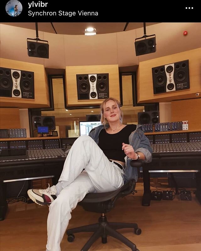 Repost @ylvibr one of our Pathwaves participants was selected for the @adam_audio scholarship program! Here she is looking like a boss in Vienna at the VSL synchro stage studio control room. Legend 💪🏼