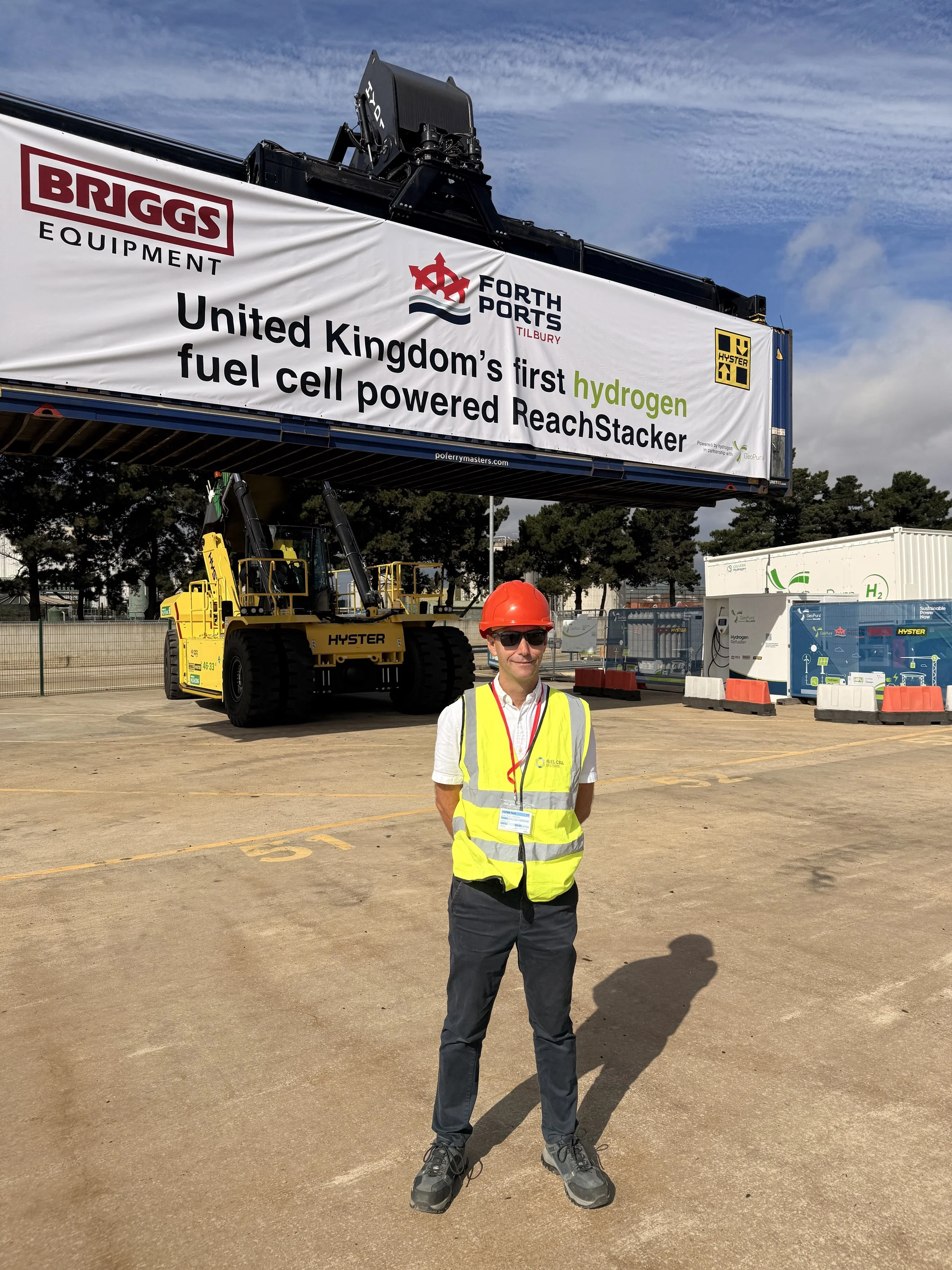FCSL CEO at UK's First Hydrogen Fuel Cell Powered ReachStacker