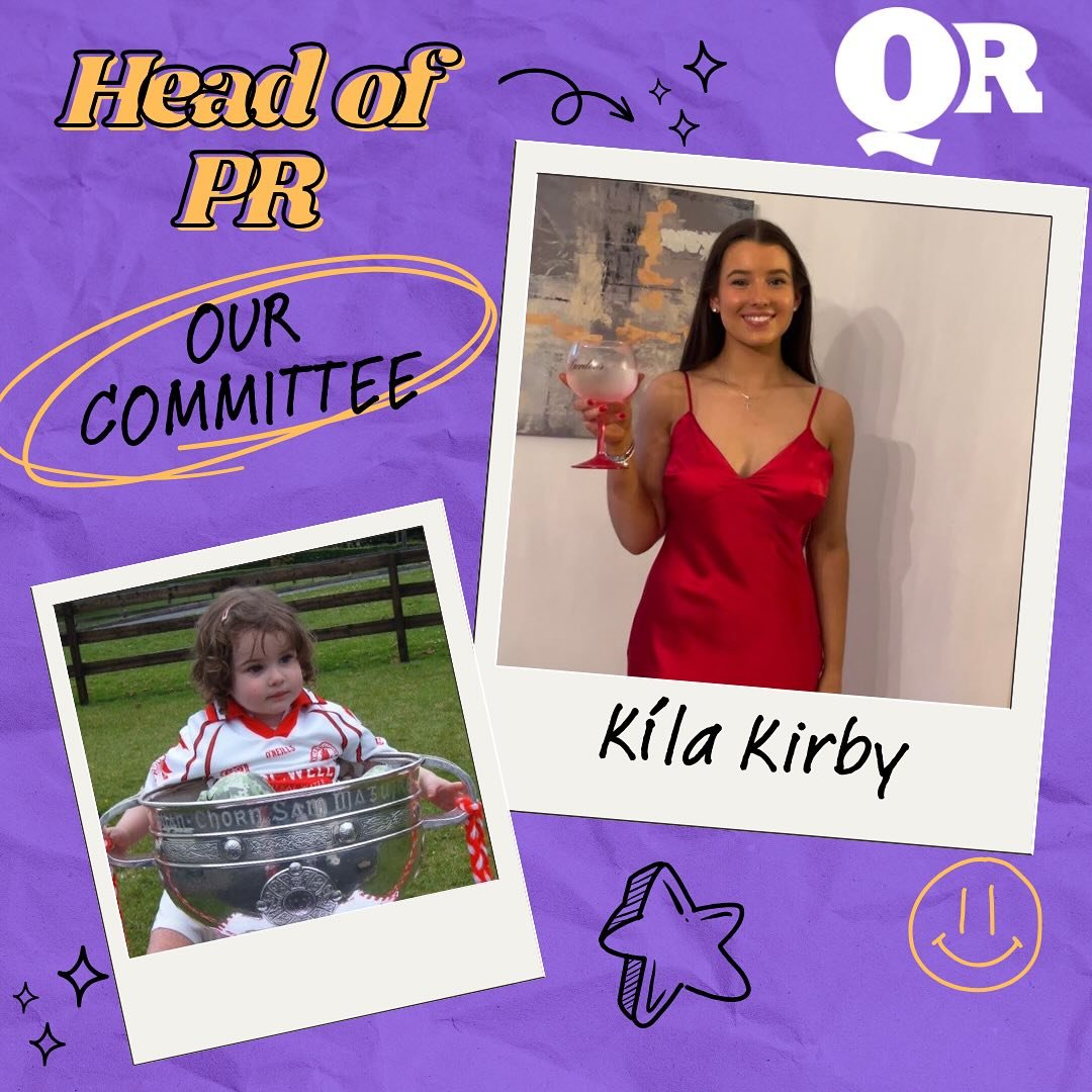 ✨Meet the Committee✨ 

Now onto our lovely Head of PR ! With a sophisticated drink in hand, she&rsquo;s the woman in charge of all our socials 📸 Over to you gal 🎤

Name : K&iacute;la Kirby
Degree : Broadcast Production
Industry Idol : Maya Jama👑
F