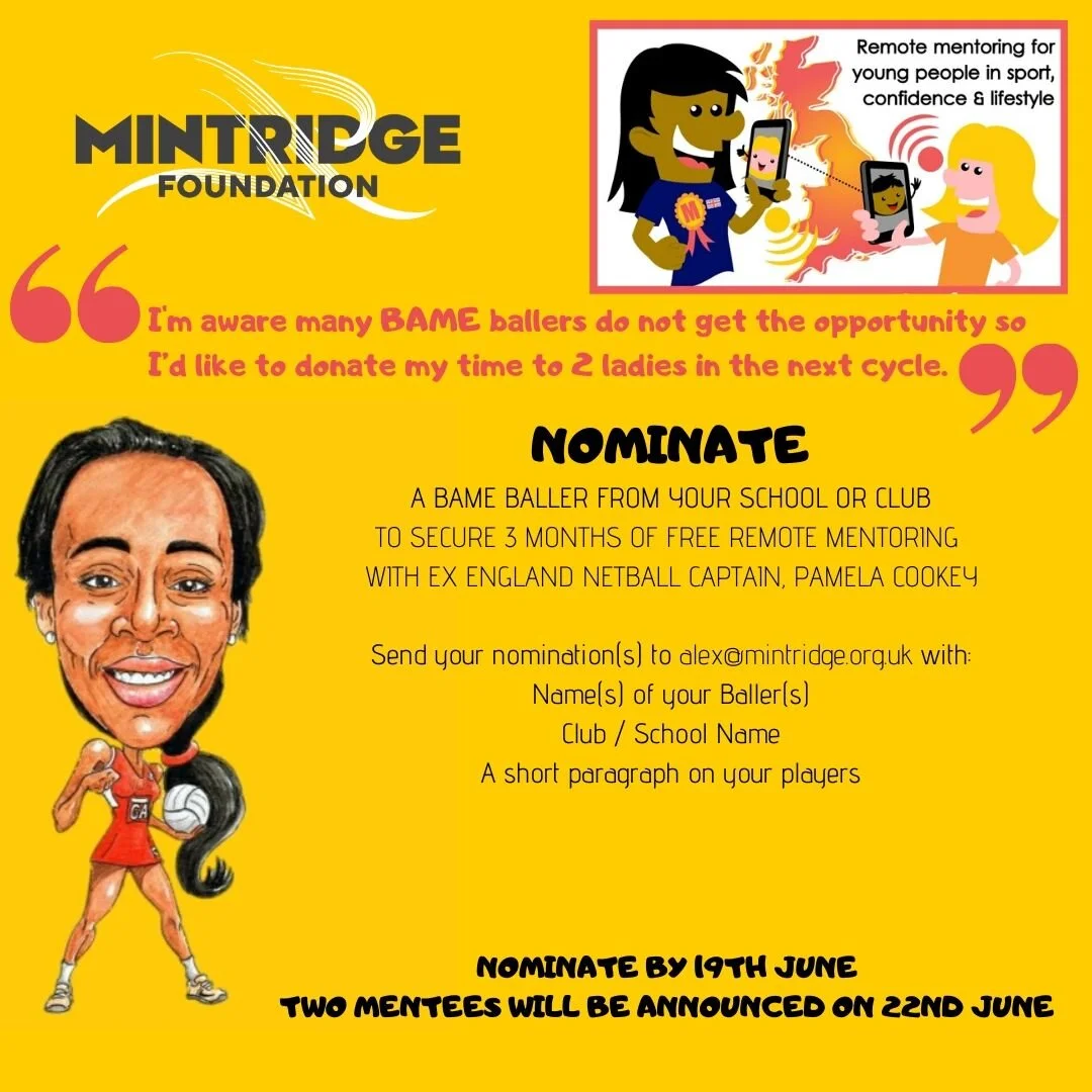 OPPORTUNITY FOR BAME BALLERS FROM EX ENGLAND NETBALL CAPTAIN, PAMELA COOKEY
