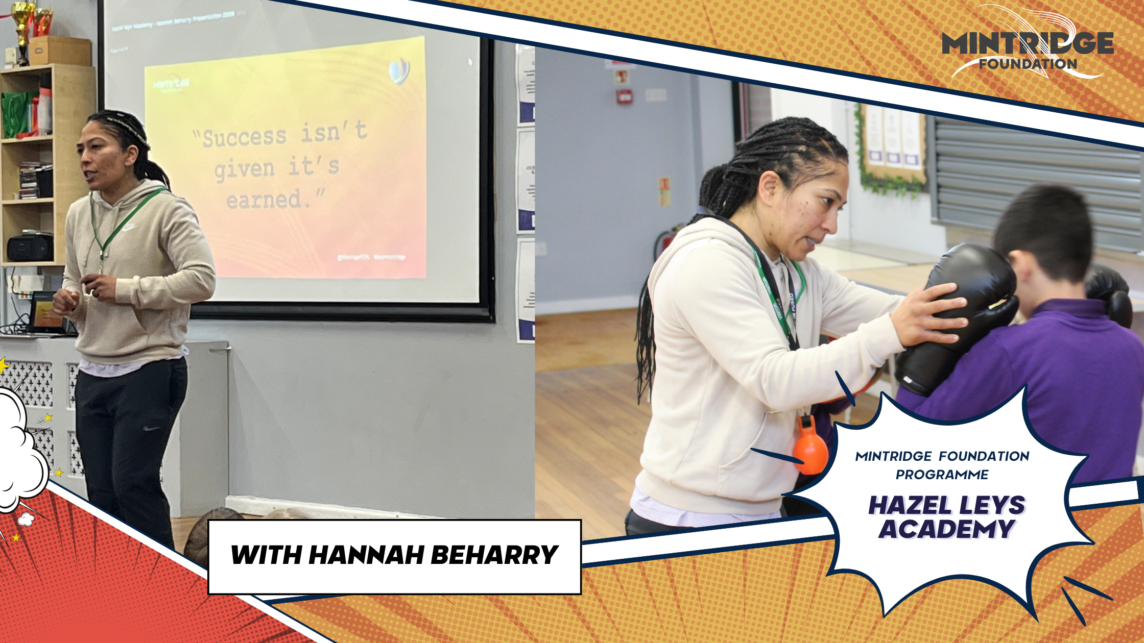 World Medallist Boxer Hannah Beharry Visits Hazel Leys Academy