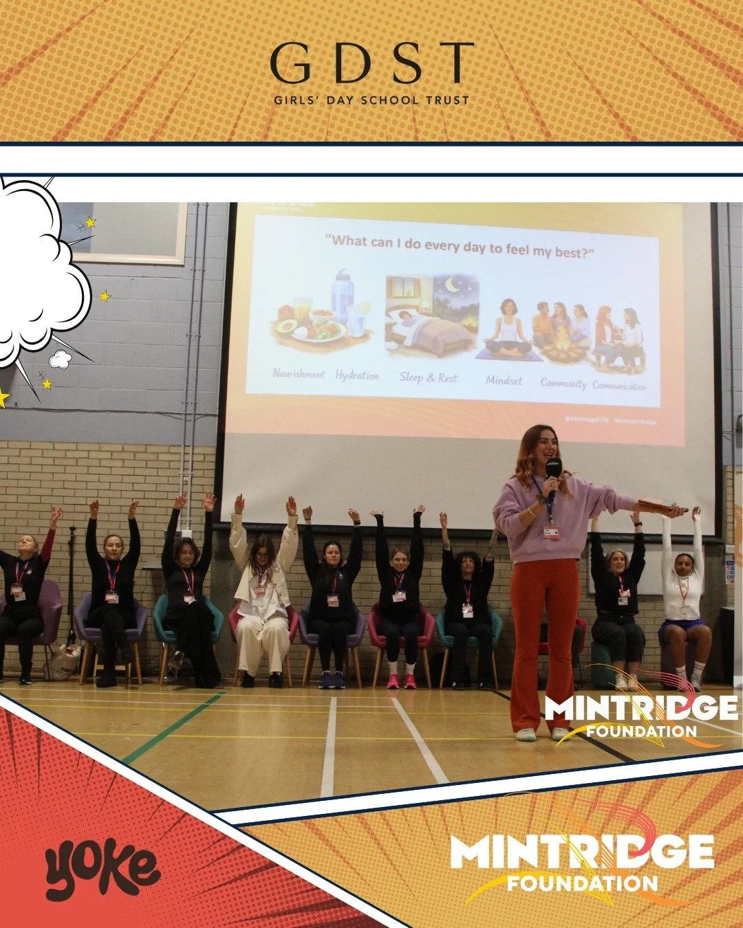 What a fantastic day we had on Friday 13th February for our annual GDST event! This time titled the Elevate Festival.
Hosted at @suttonhighsport  this year marked the first time the event focused entirely on Health &amp; Wellbeing &mdash; evolving fr