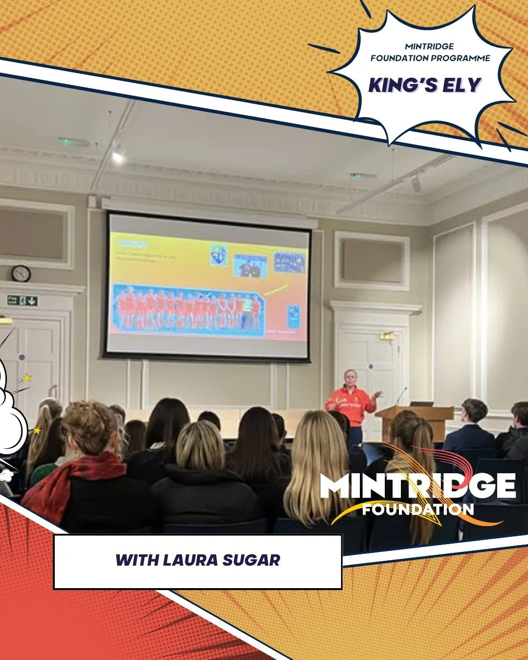 @laurasugar1 had such an amazing afternoon at @kingselyofficial last week. 

Laura Sugar MBE delivered an inspiring presentation to King's Ely Sports Scholars, sharing her personal journey alongside some important development tips. She also spent tim
