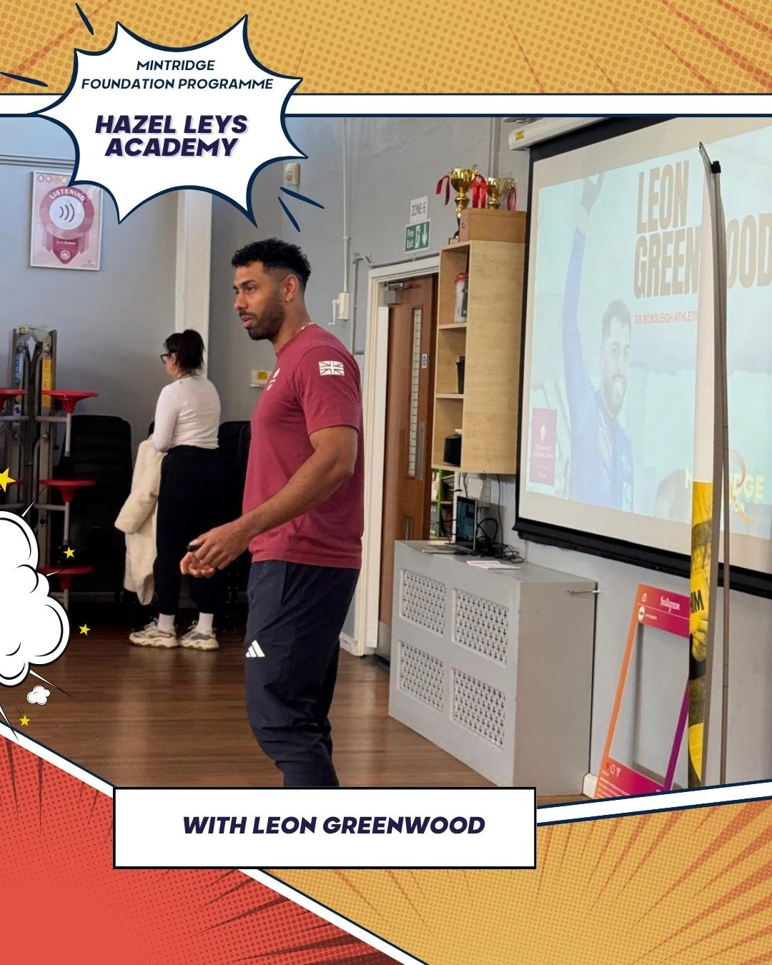 What an amazing day yesterday at Hazel Leys Academy in Corby! 

@leongreenwood_  kicked things off in assembly, sharing the story of his bobsleigh career and early life deciding at the age of 10 that he would one day be an Olympian!

Throughout the r