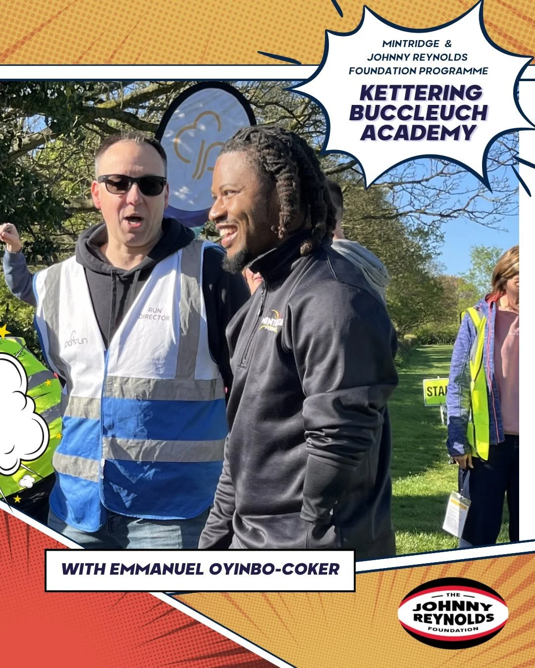 What an incredible morning we had in April at the Wicksteed junior parkrun. 129 children crossed the finish line, a record for the event and what a way to set it!
Our Mintridge Foundation ambassador @emancoker led the warm up before hitting the cours