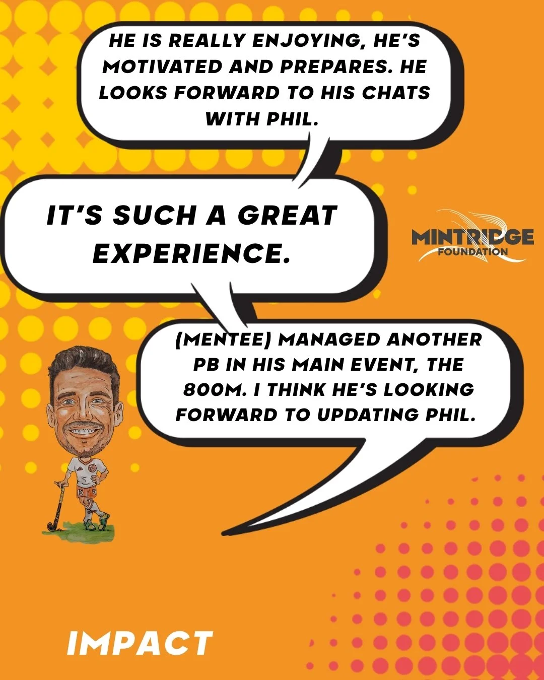 We love hearing about the impact of mentoring! Here&rsquo;s some wonderful feedback from one of our mentee&rsquo;s dad. 

A big thank you to Phil for the time, care and guidance you&rsquo;ve given your mentee. 

#TeamMintridge #MintridgeProgrammes #M