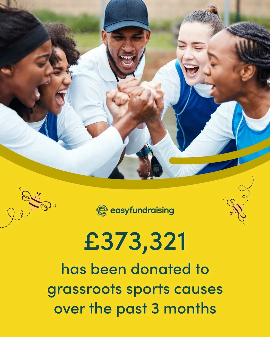 Over &pound;373,000 has been donated to grassroots sports causes through easyfundraising in the last 3 months 👏 

A huge thank you to everyone who supports The Mintridge Foundation through their online shopping - your donations help us create more o