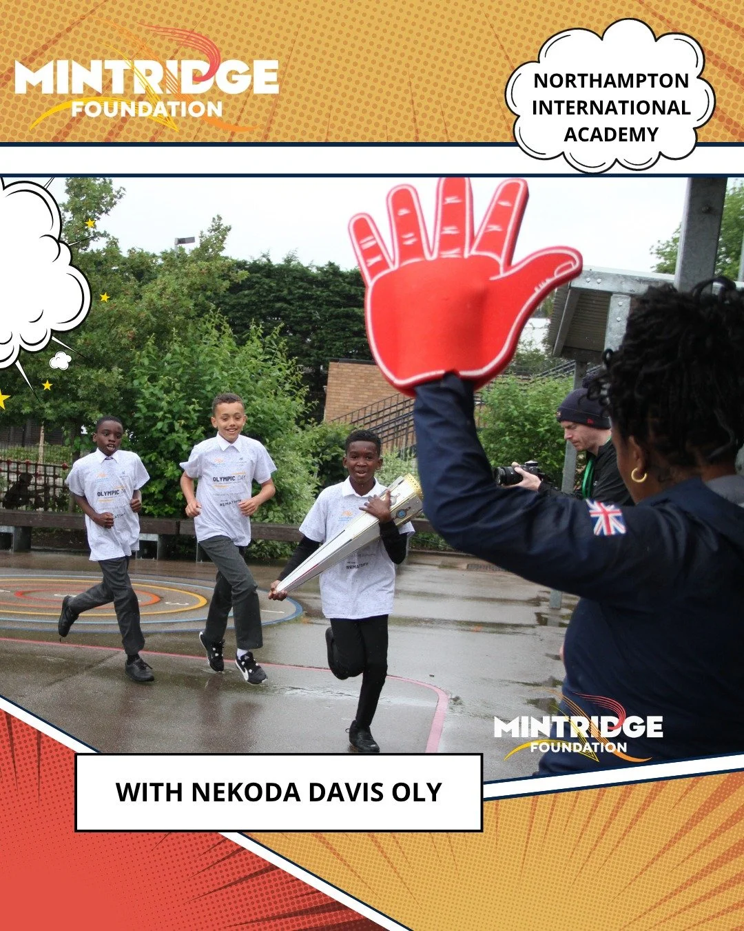 Day 1 of the @eastmidsacademy Torch Relay took place at Northampton International Academy, with Olympian @nekodajudo_93 joining to inspire and encourage students throughout the day.

What a fantastic way to kick off the Torch Relay! Nekoda cheered on