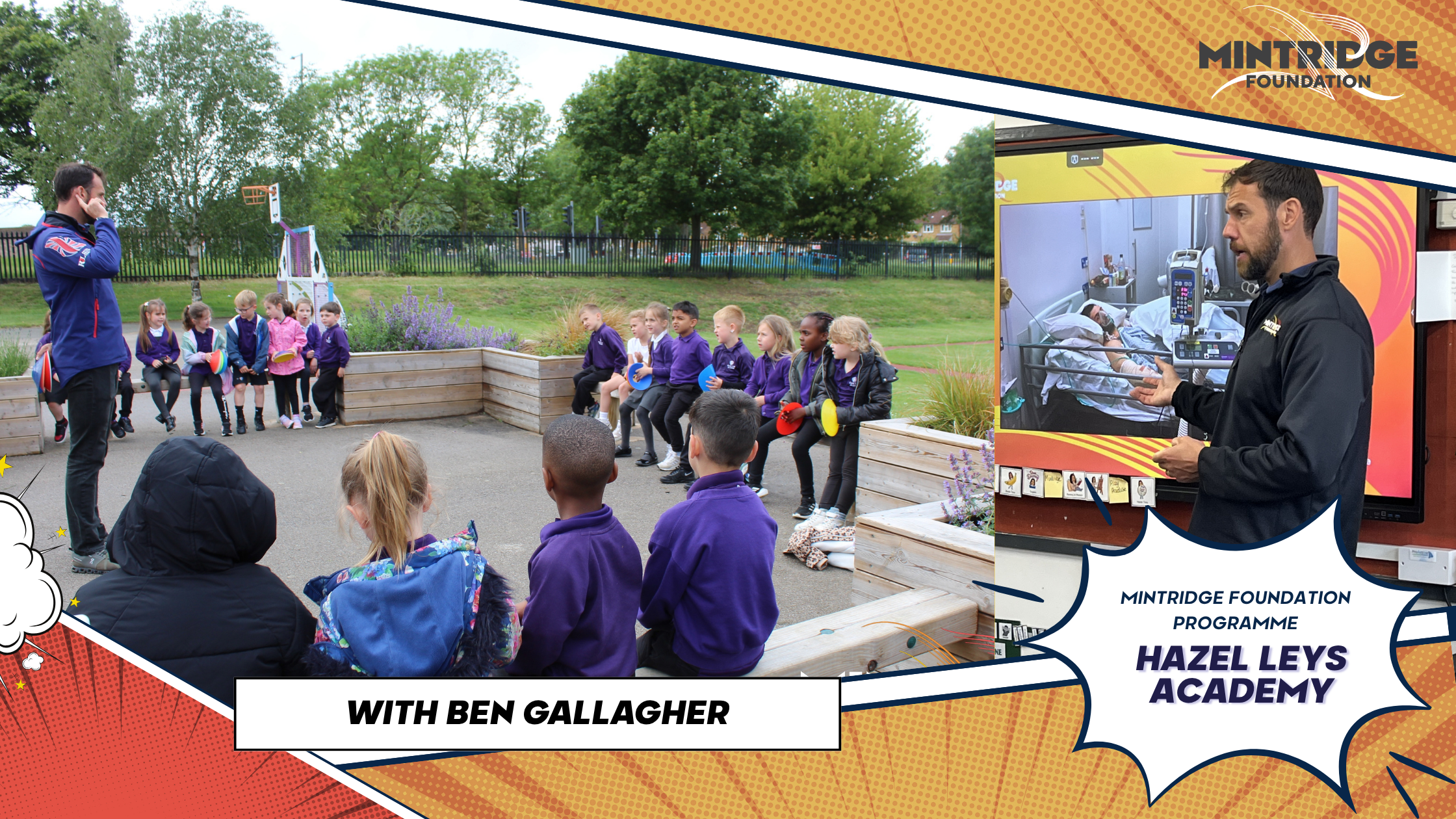 Ben Gallagher Para Rower and Explorer Visits Hazel Leys Academy