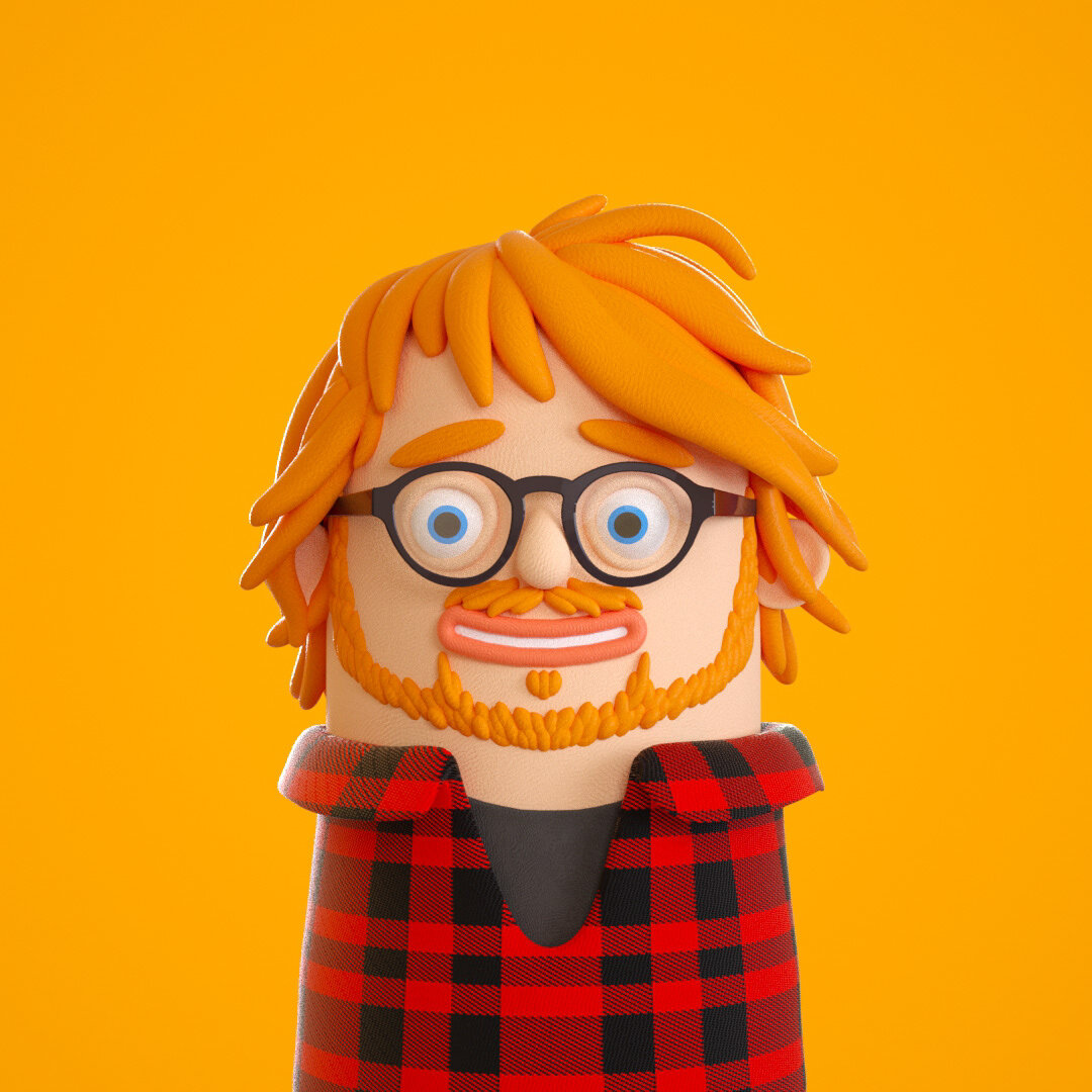 Finger puppet: Ed Sheeran