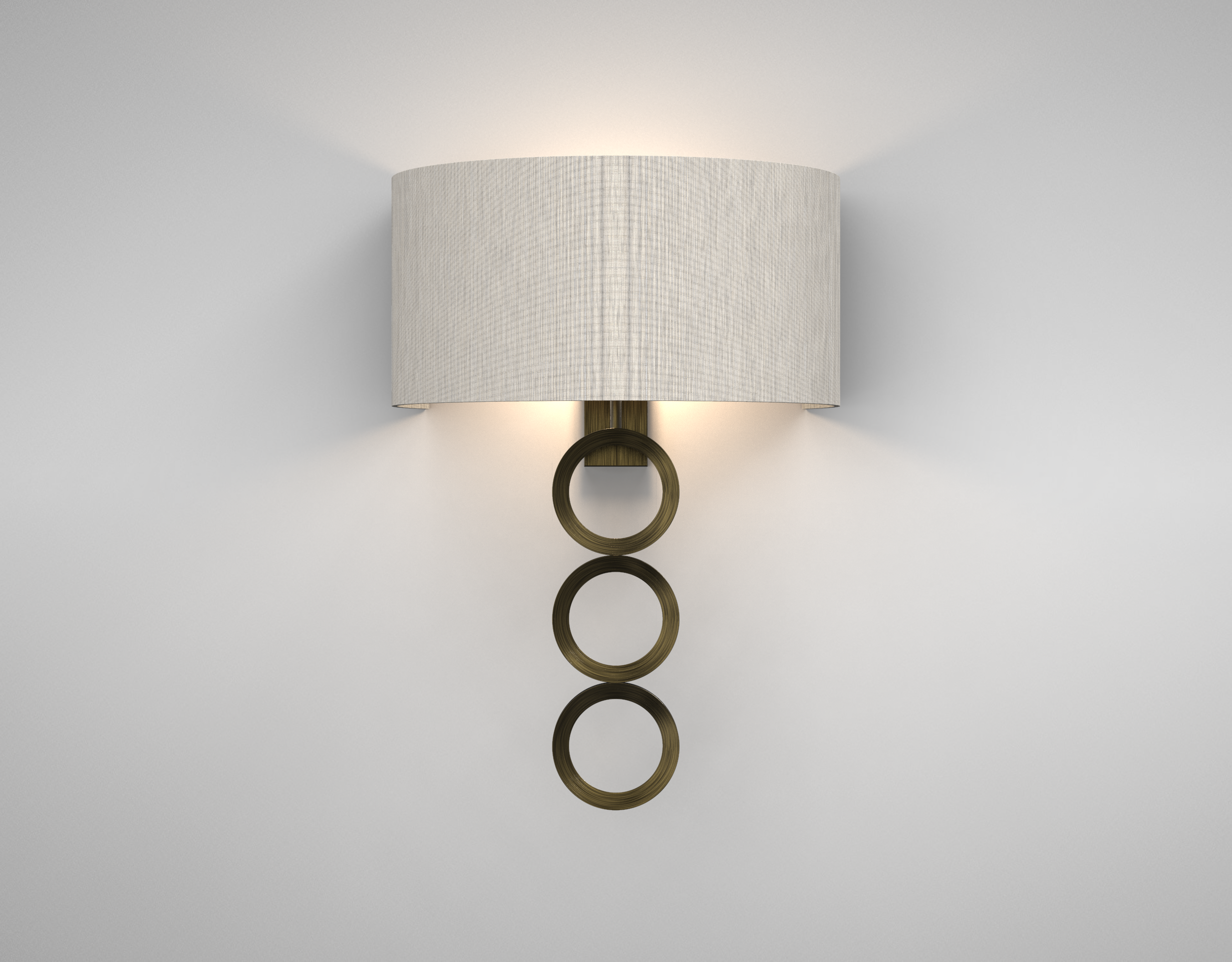 ABELL Wall Light - Antique Bronze & Fabric Shade — Orlight Store