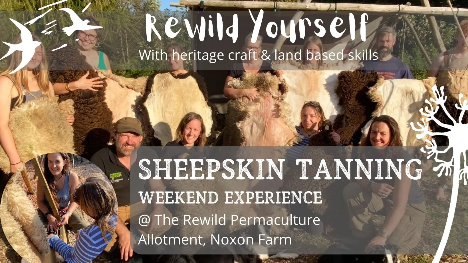 Sheepskin Tanning - Rewild Weekend