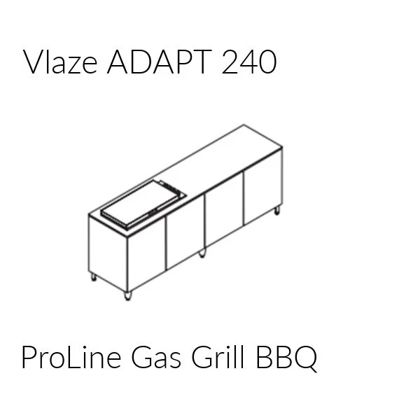 Vlaze ADAPT 240 with ProLine Gas Grill BBQ — Canopies and Kitchens by