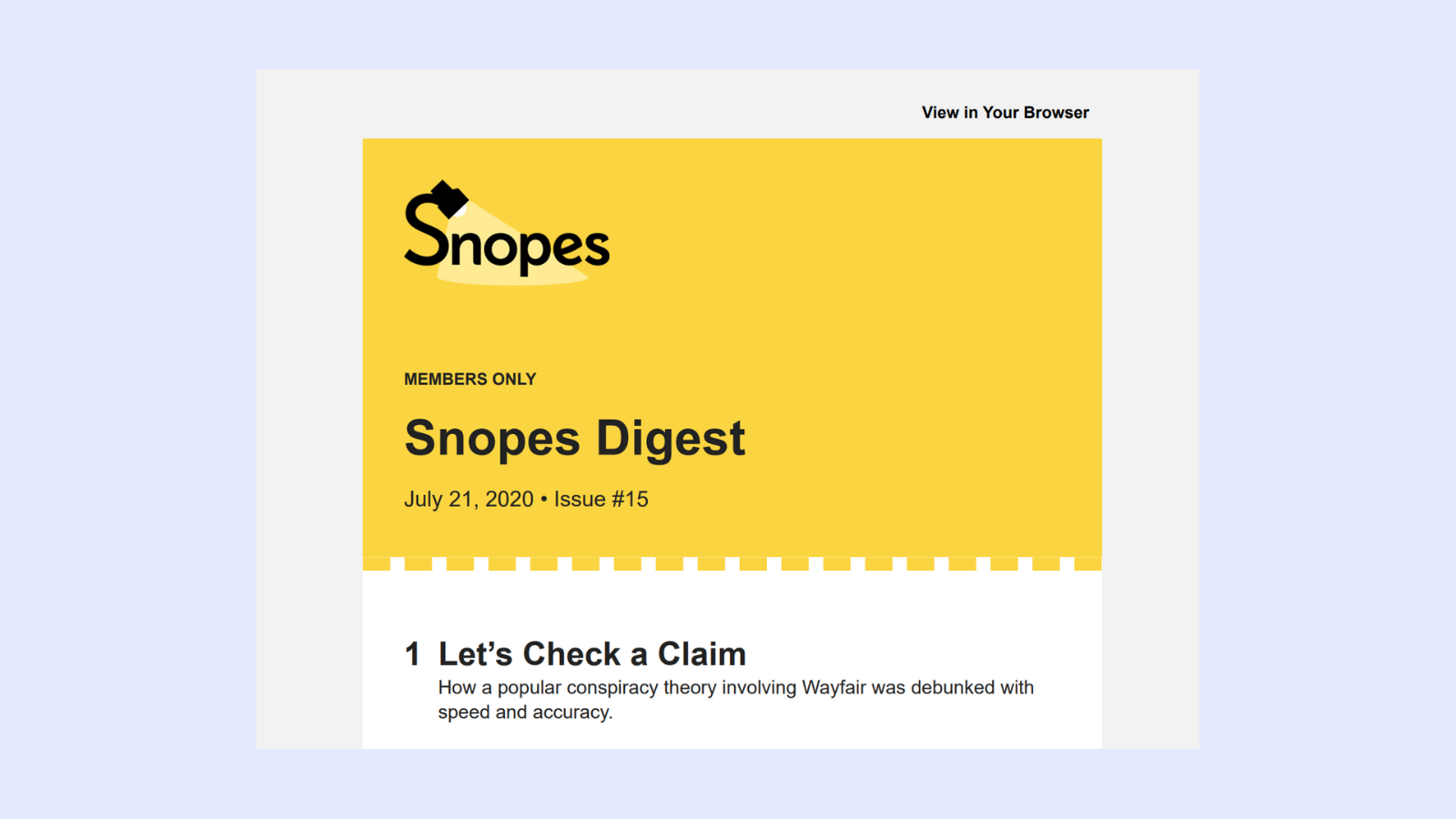 Snopes Daily Digest