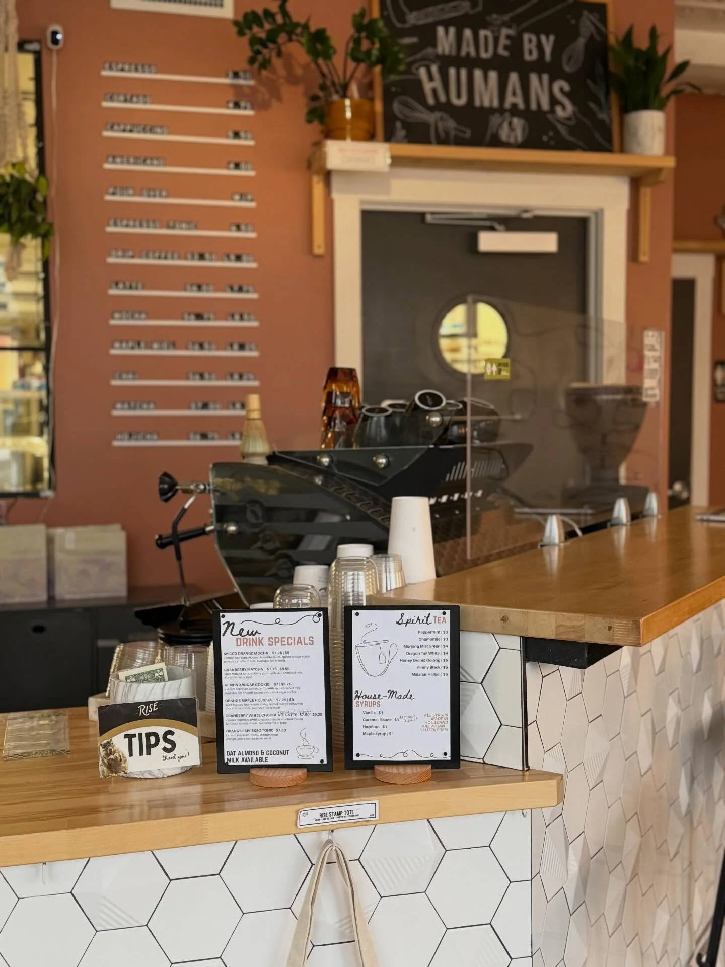 Today&rsquo;s the day!
New coffee menu is up!
New drink specials available!

Available milks are oat, almond, and coconut!
Come grab a coffee and a treat on this gloooomy day!