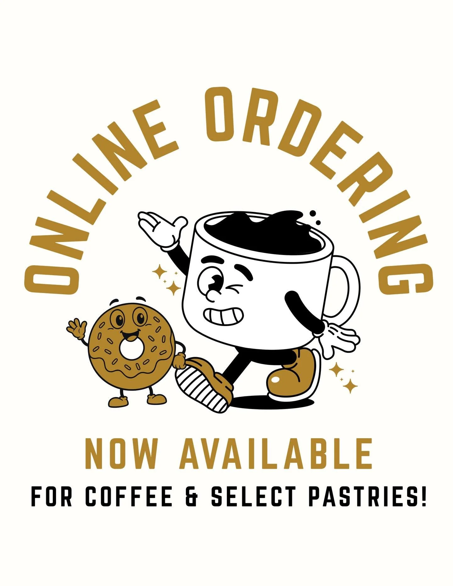 ONLINE  ORDERING 

Yeehaw!! You can now order coffee and select pastries online for in store pickup!

What&rsquo;s available? Our entire coffee menu and pastries from our fresh case! 

How does it work? Place your order online and we&rsquo;ll have it