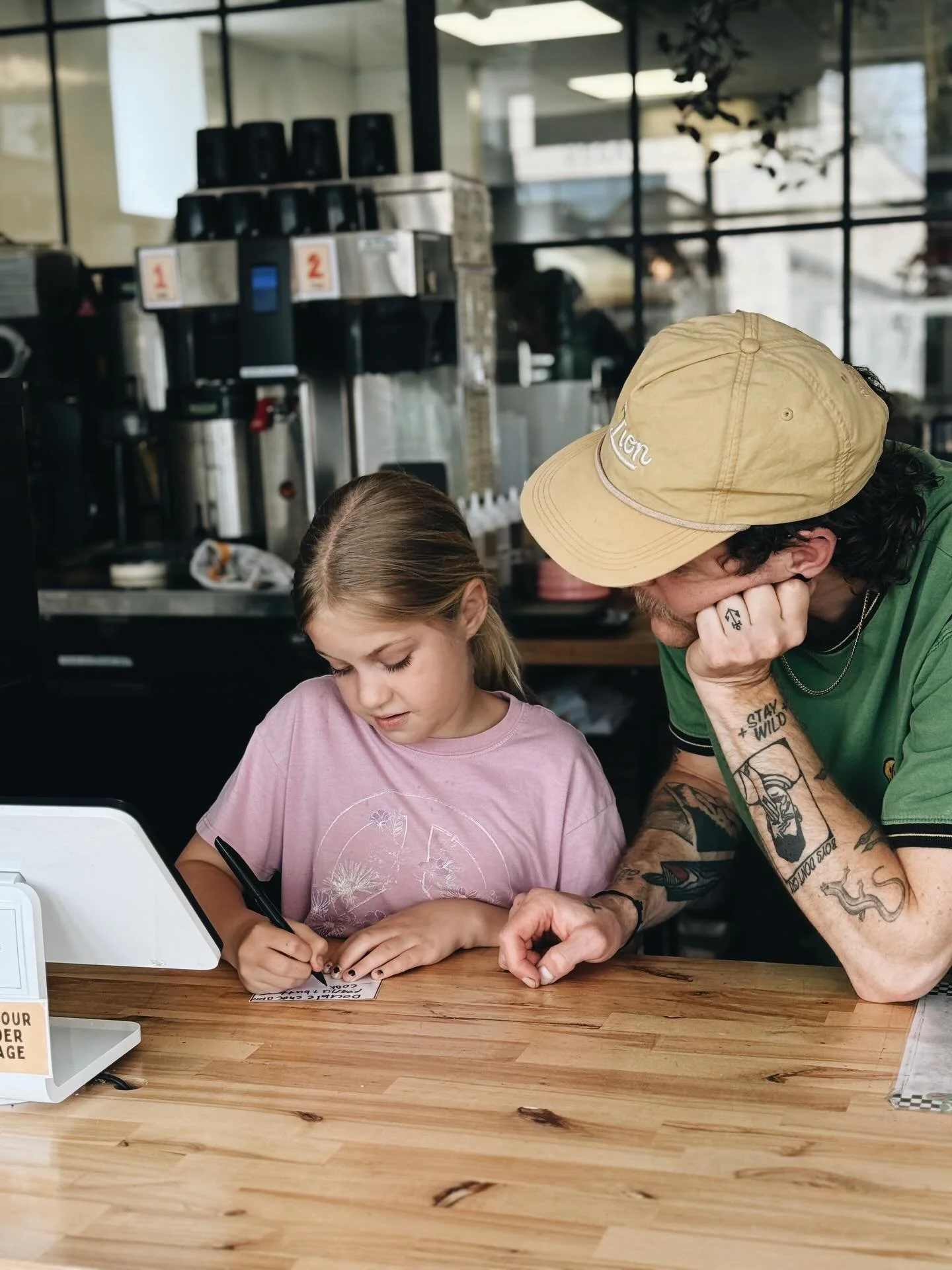 Spring break means we get some extra help!
Haven wrote some tags yesterday, and wants yall to know that the chocolate peanut butter cookie sammie is SO GOOD. 

Swipe to see the less helpful days of baking with kids haha. It&rsquo;s always been a fami