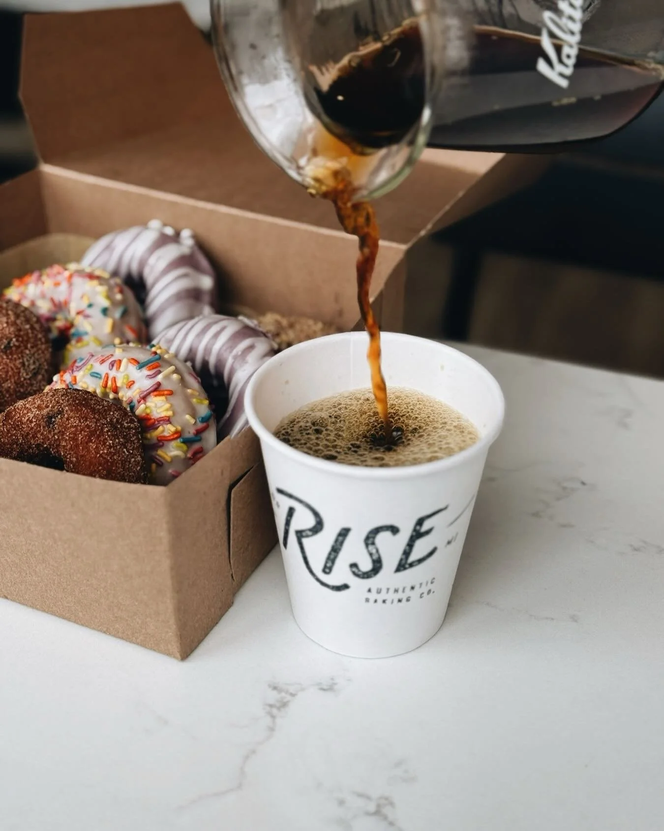 COFFEE &amp; DONUTS 

There&rsquo;s no better way to start your weekend 👌 We&rsquo;re open 8am - 4pm both Saturday and Sunday! 

See ya soon buds!!