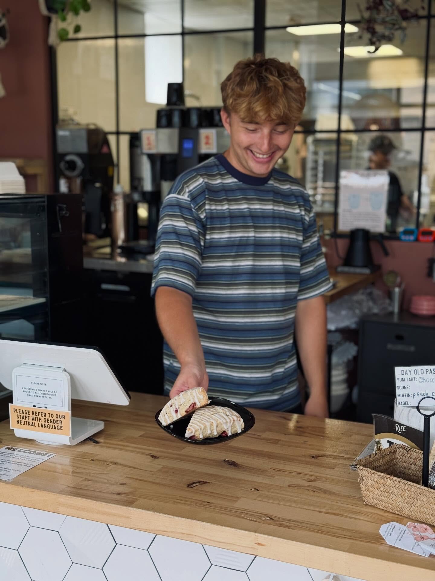 HUMP DAY TREAT 

Come grab yourself a little treat to celebrate making it half way through the week! 

Be sure to have our barista, Jordan, make you a drink while you&rsquo;re here! He&rsquo;s been in working in coffee for years and can pour some mea