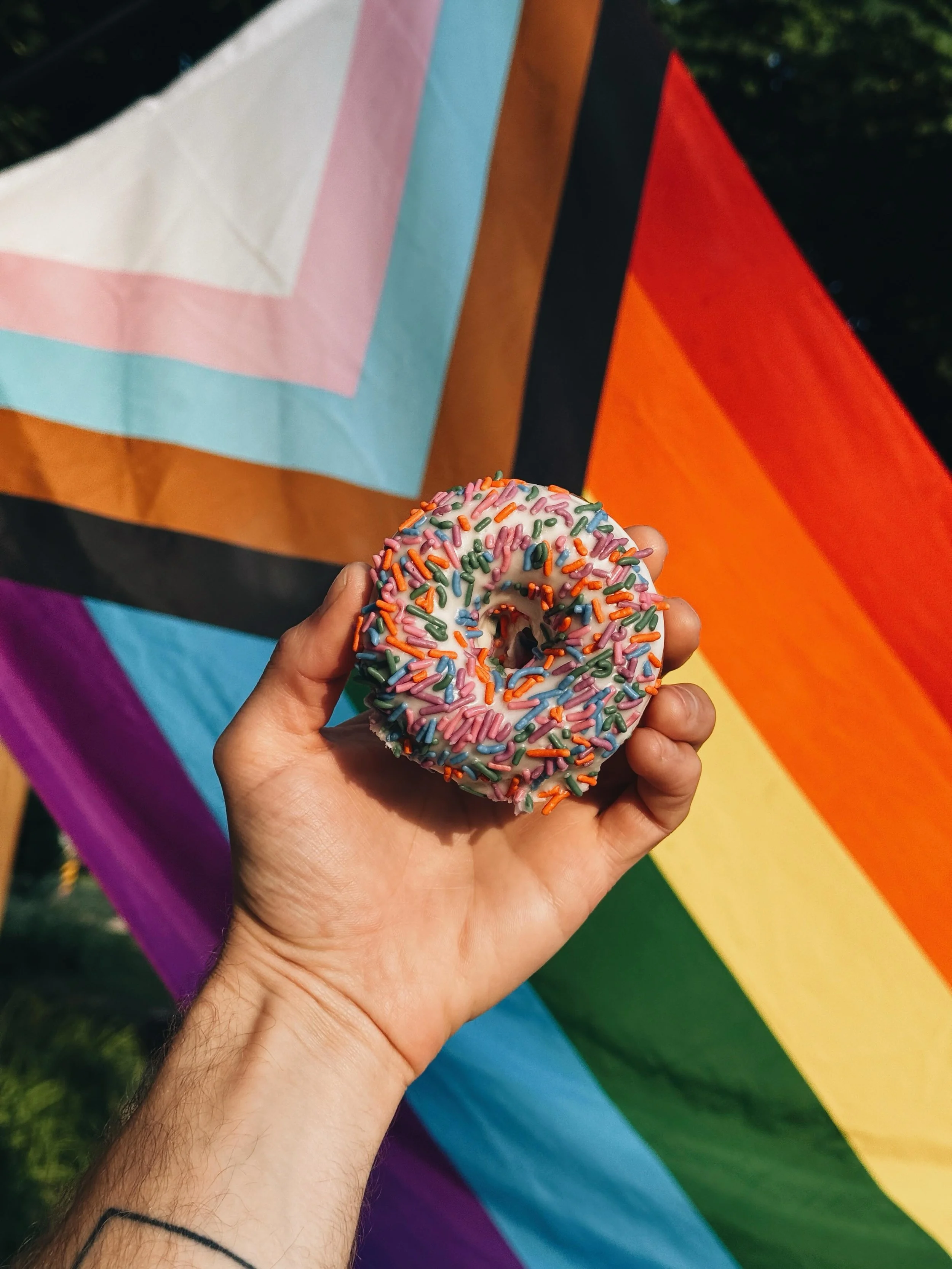 NATI🍩NAL D🍩NUT DAY!

And the launch of our Pride Donut!
Proceeds from the pride donut go to the @grandrapidspridecenter !!