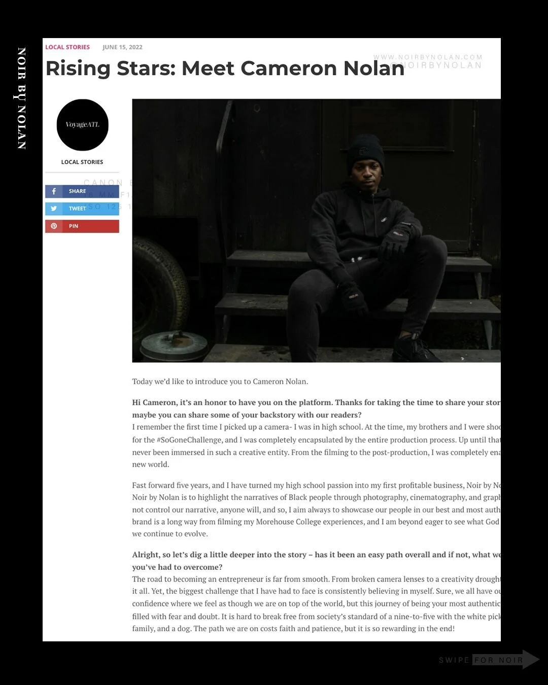 #noirbynolan makes the #world go 'round