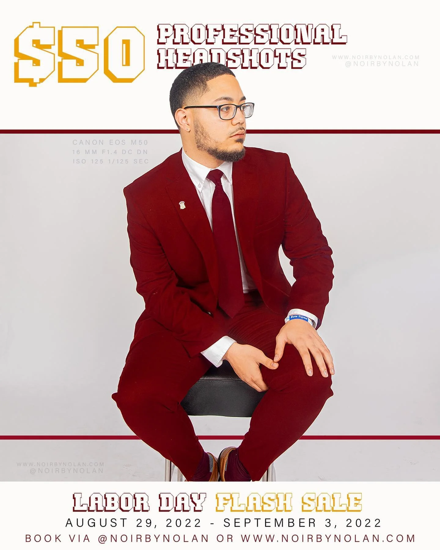 $50 headshots? sign me up, yup! 🖤 @noirbynolan #aucheadshotspecial #noirbynolan #morehouse #spelman #clarkatlanta