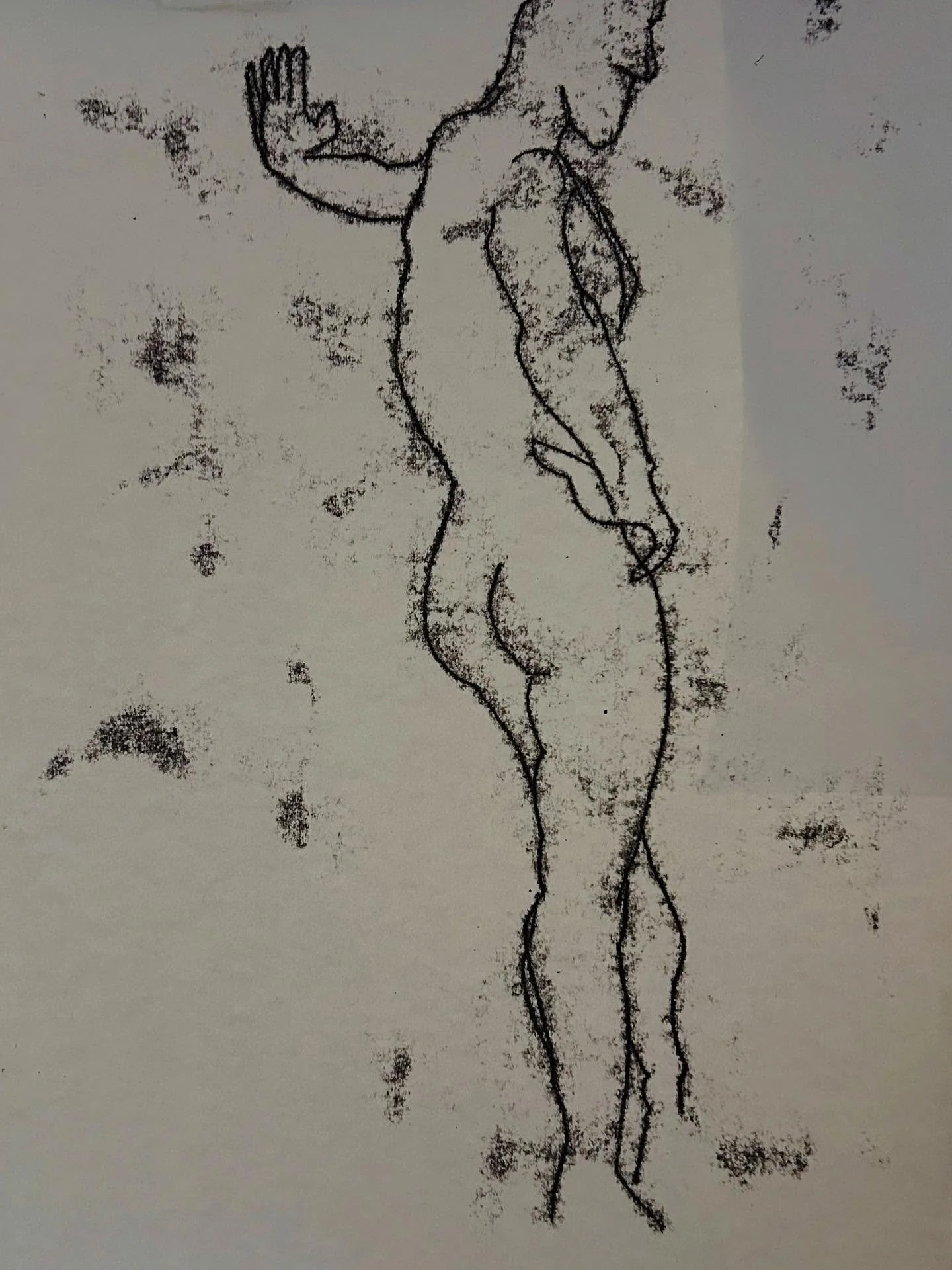 Another 3 minutes direct draw.
#directdrawing #monoprintart #lifedrawingwarmup #lifedrawingmeetsprintmaking #mondayafternoon