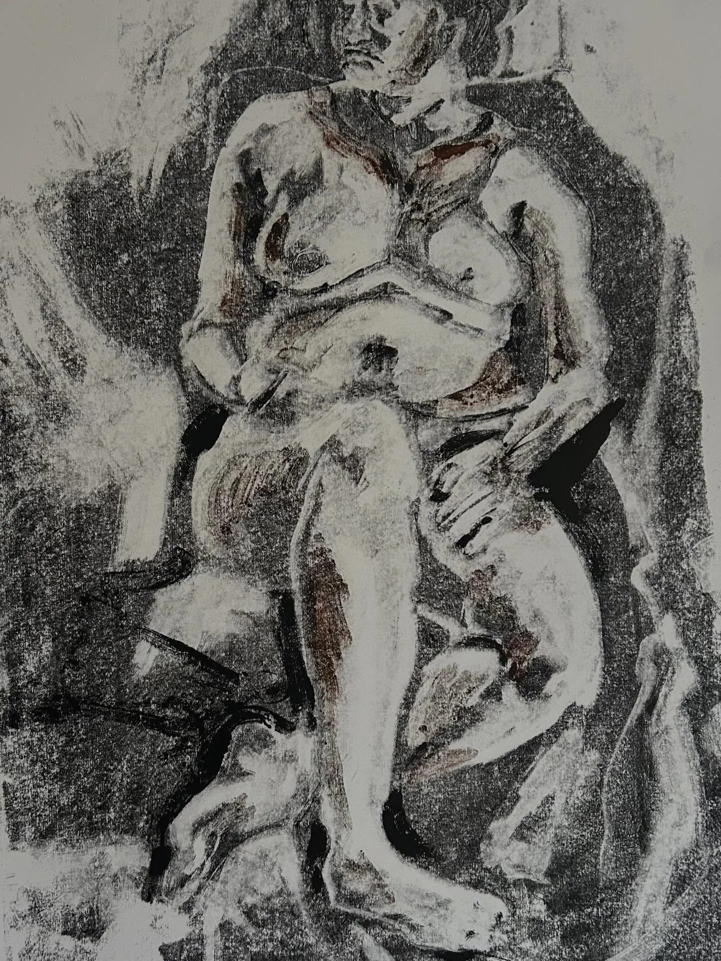 I hour subtraction mono print, a challenge!

#subtractionmonoprinting #lifedrawingmeetsprintmaking #lightanddarkart