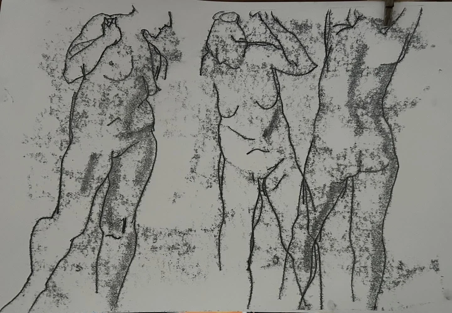 I am not going life drawing today- here are my short poses from a week or so ago. 2x3 and 1x5 minutes

#lifedrawingmeetsprintmaking #directdraw #lifedrawing #mondayafternoons