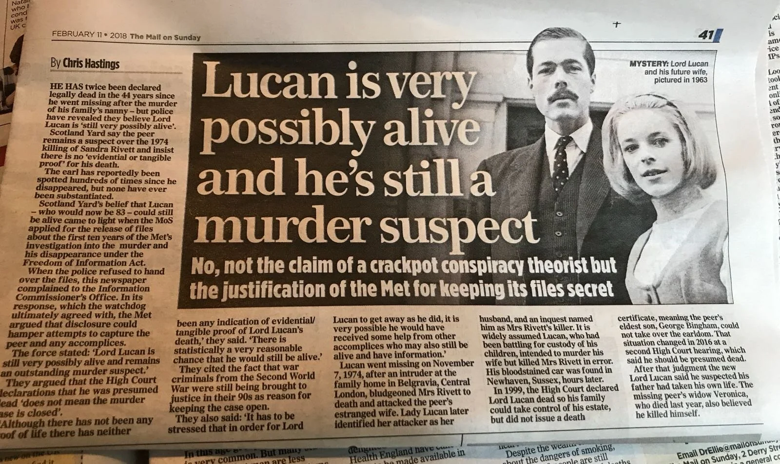 The Evidence | Discover the Truth - Explore Evidence Now — Lord Lucan ...