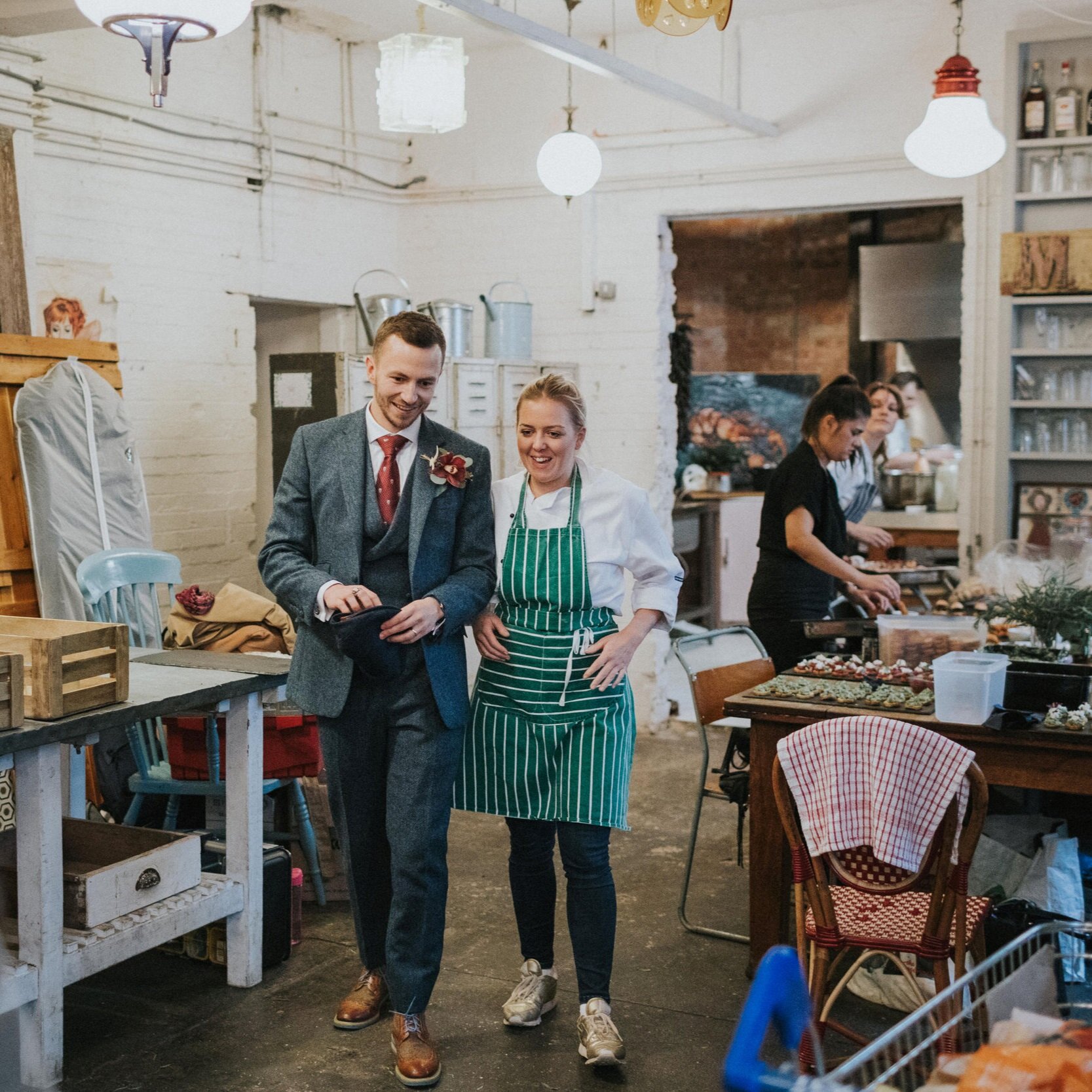 Angela Boutwood talking with her customer