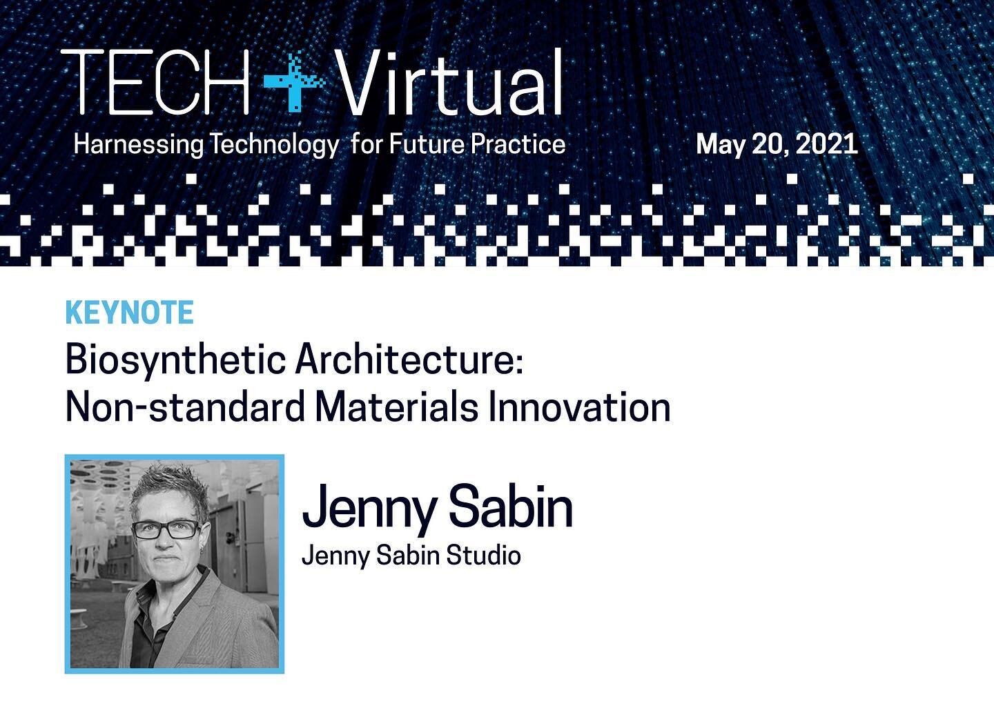 Excited to give a keynote at TECH+Virtual this morning! Organized by @archpaper ! Register at link in bio to catch an amazing lineup of speakers. 

Tech+ Harnessing Technology for Future Practice will showcase the latest tools and research relevant t