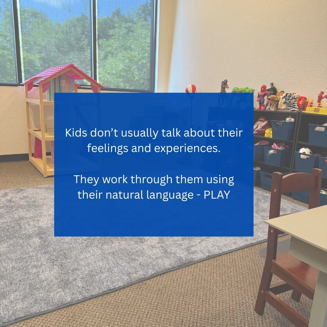 ✨Play Therapy is NOT just Play✨

Child Centered Play Therapy offers a variety of benefits for both children and their parents.

Play is the natural way that children learn and process their world, so it's only natural that we focus on play based inte