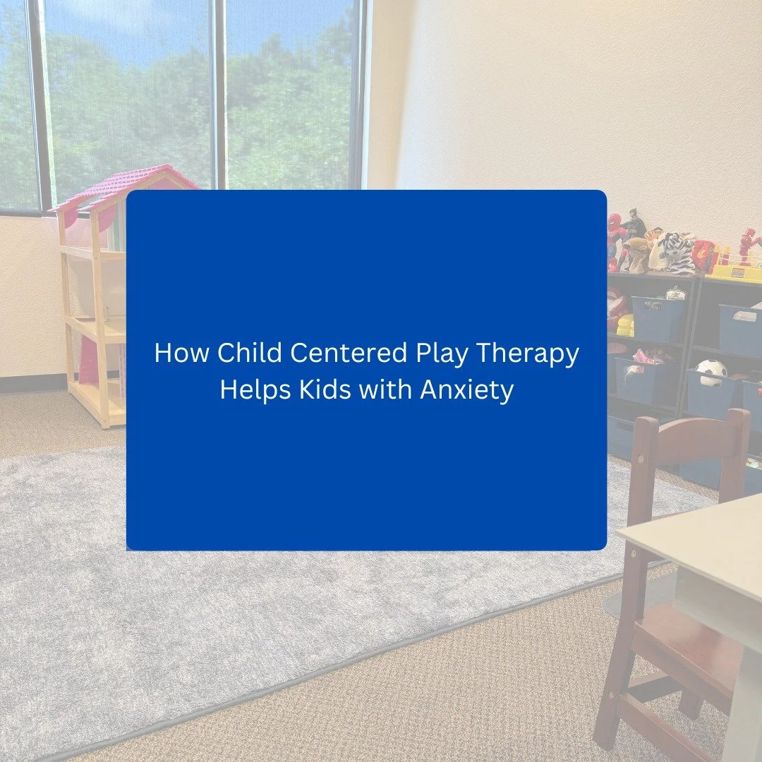 ✨CCPT and Anxiety✨

Anxiety in kids does not always look like worry. Sometimes kids show us their feeling anxious in other ways - meltdowns, stomachaches, clinginess or shutting down.

Child Centered Play Therapy meets children where they are: using 