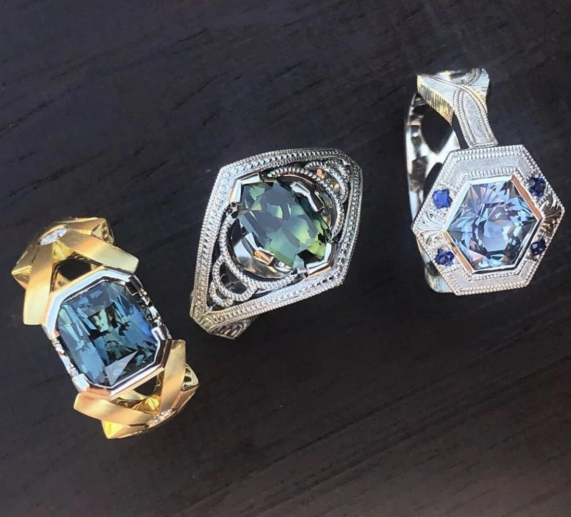 Custom rings by Jacob Raymond Jewelry