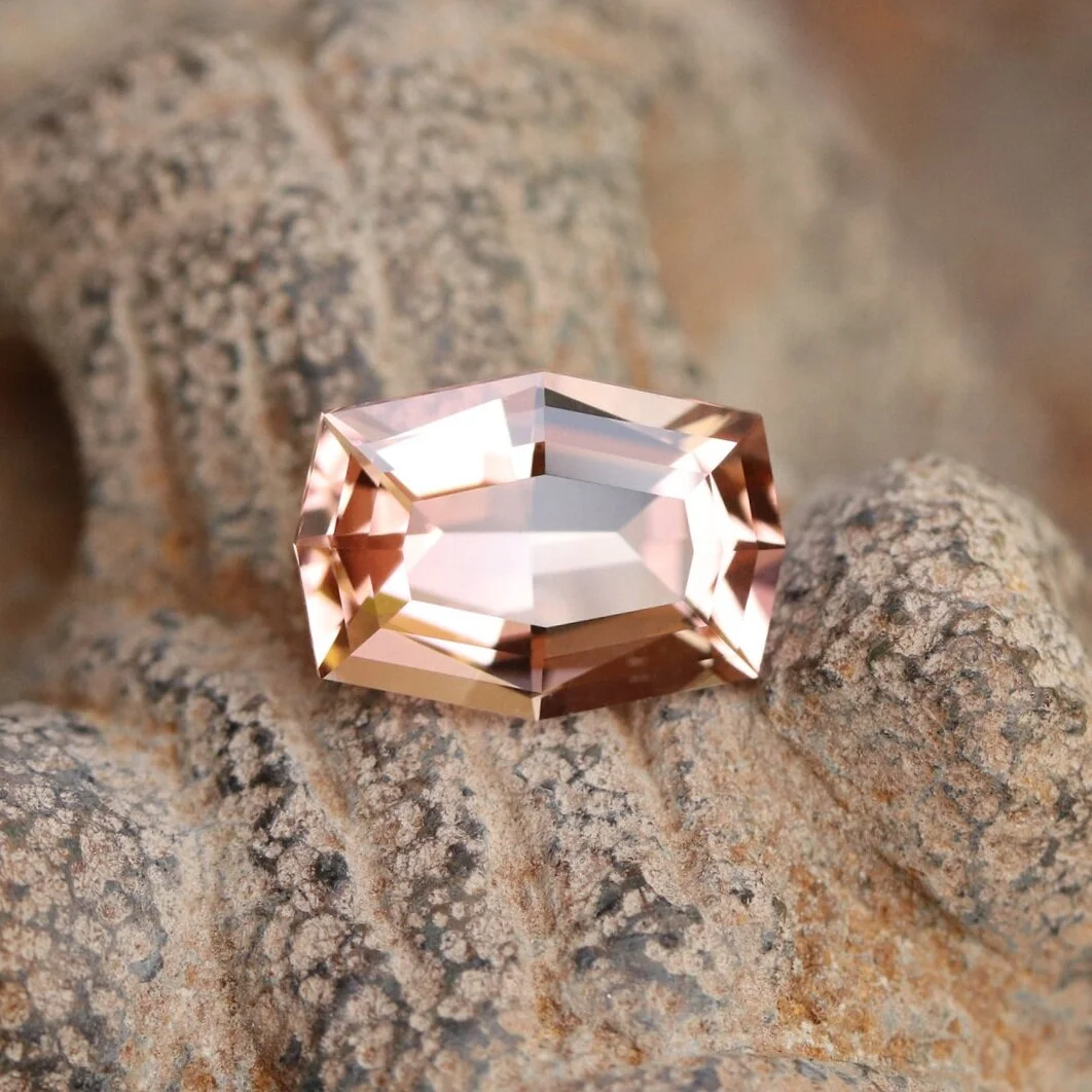 Peach nigerian tourmaline
