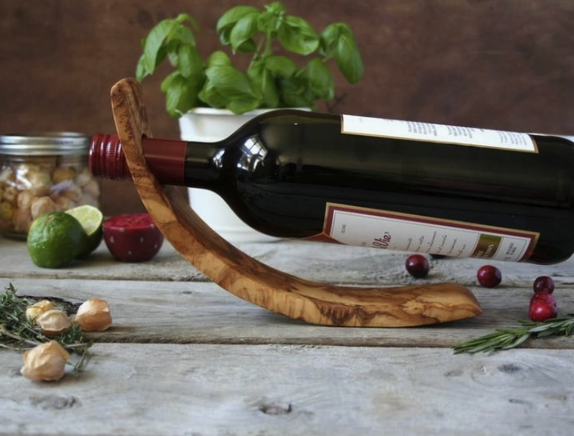 Wooden Bottle Holder