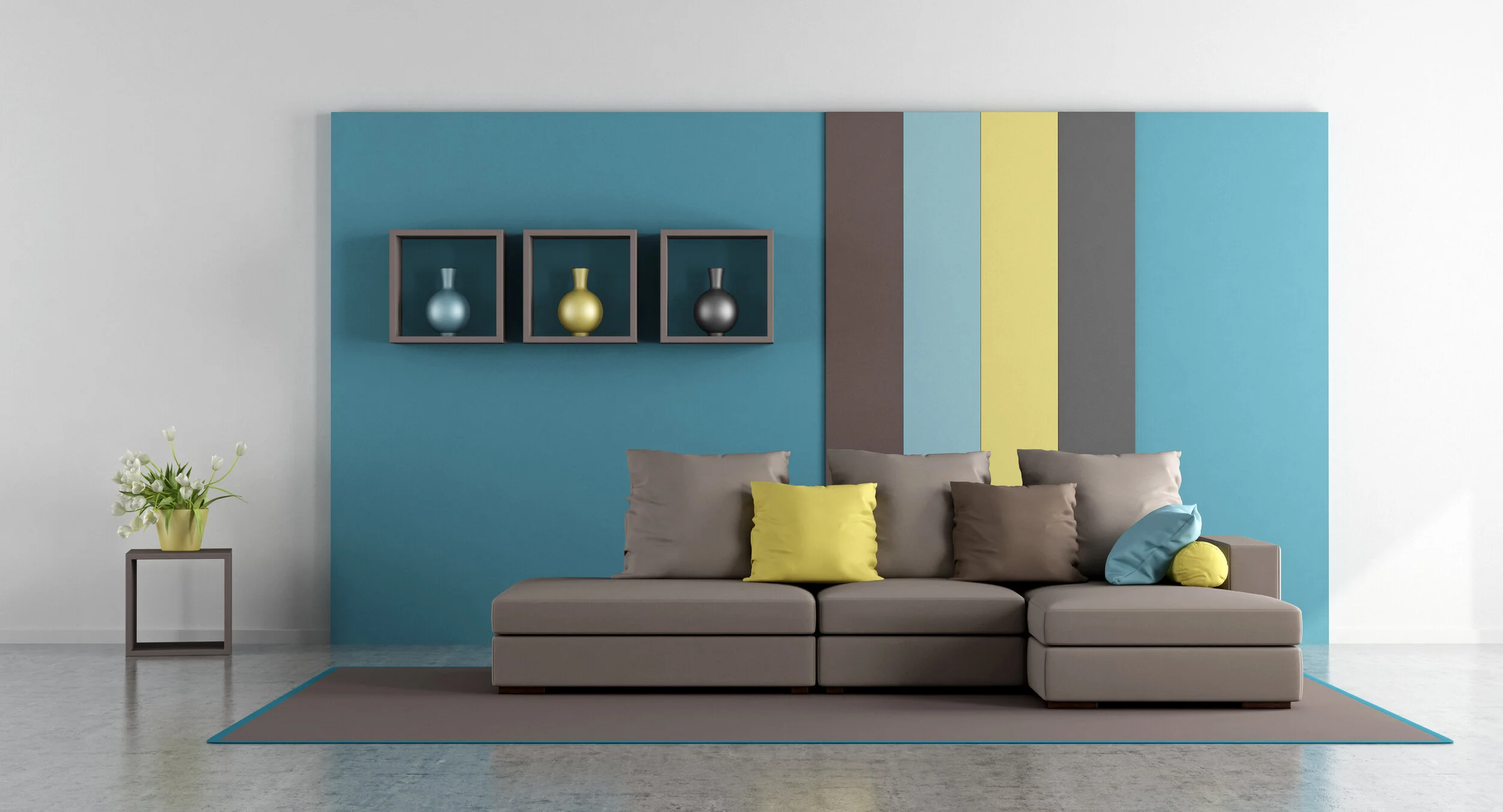 Colour Block Wall Ideas — Louie Anne Interior Visuals