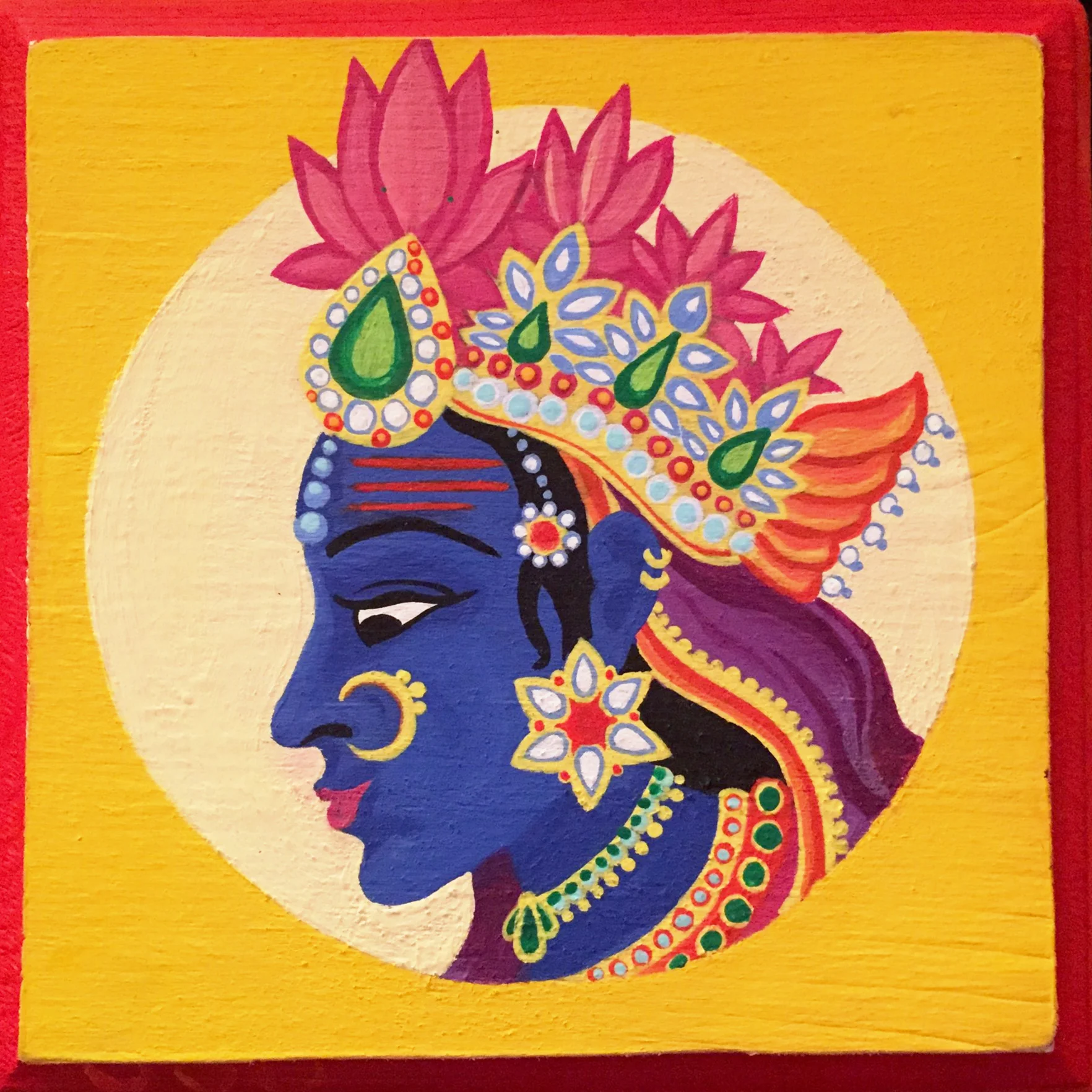 Bodhisattva •Acrylic on Wood• 2014