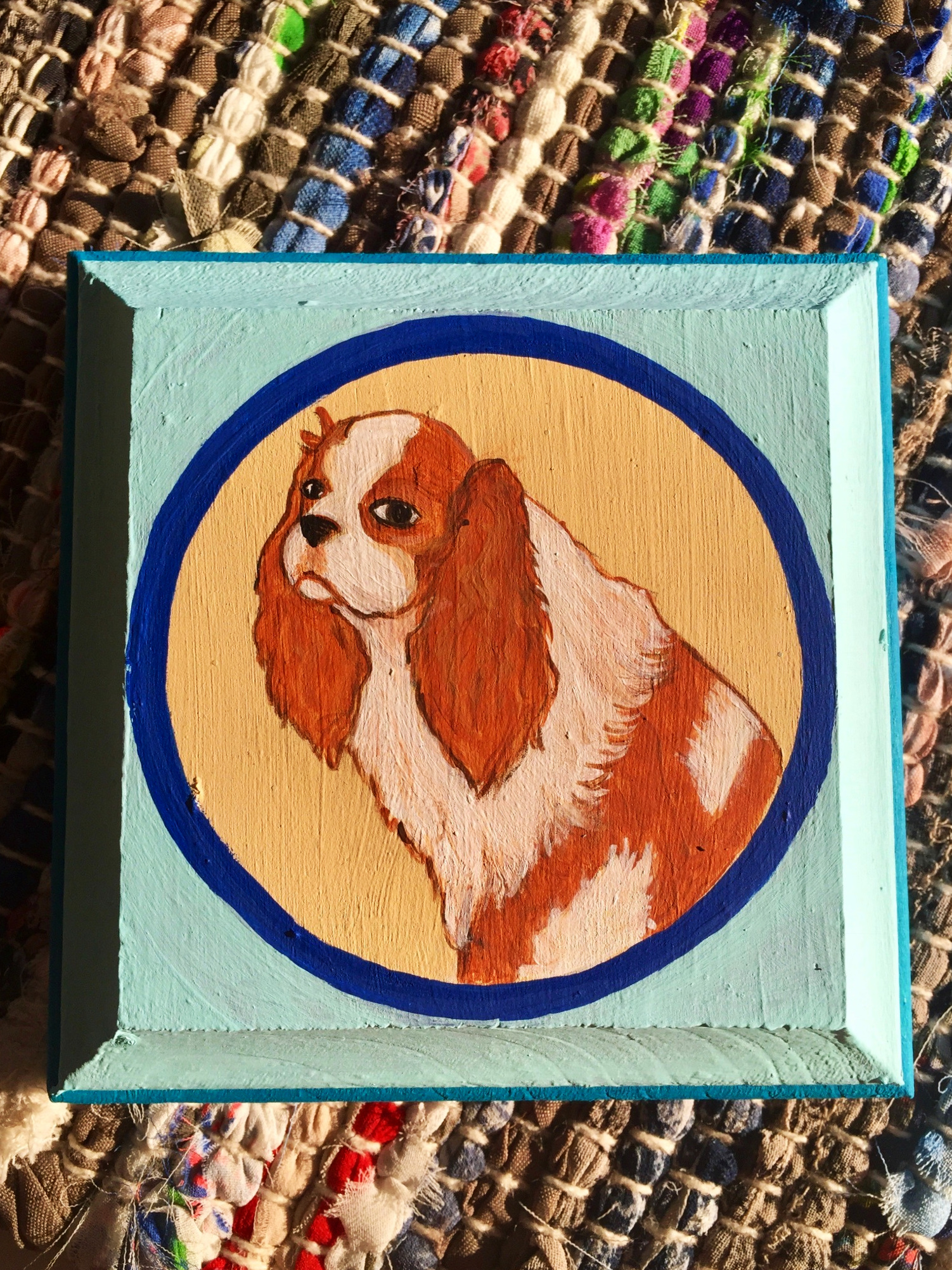 Pet Portrait Commission • Acrylic on Wood • 2013