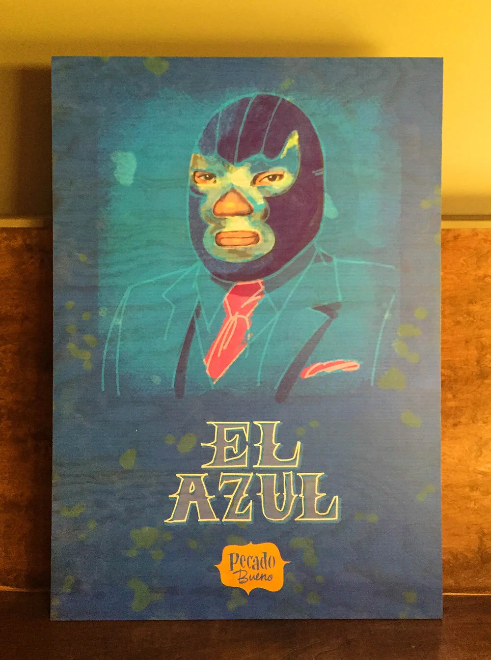 El Azul - plywood print