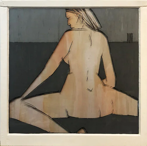 Gray Nude - shadow box study