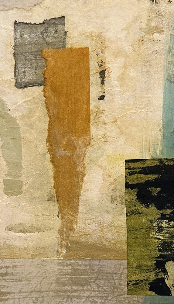 Triptych with Yellow &amp; Grey