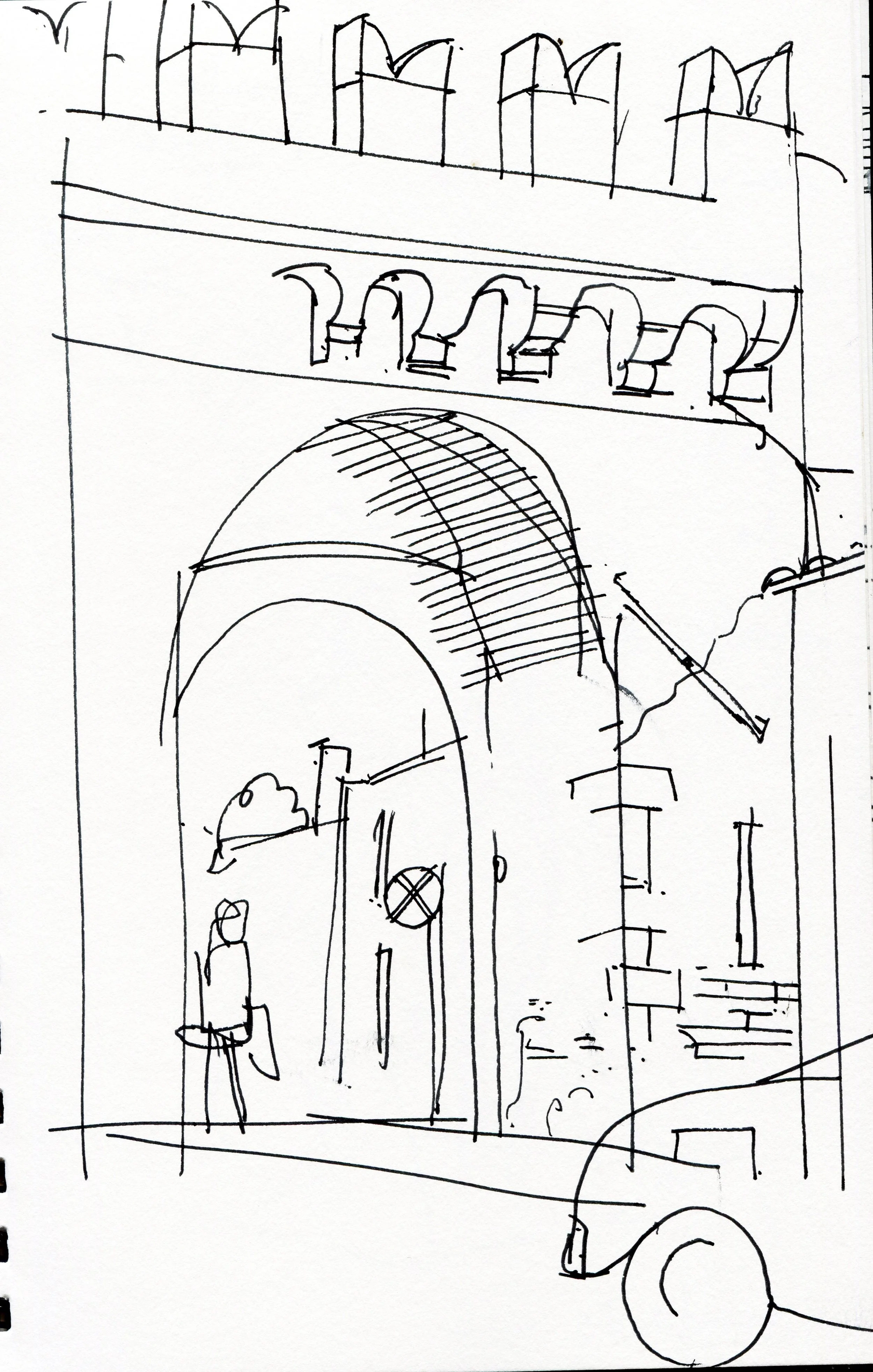 Trastevere Arch sketc