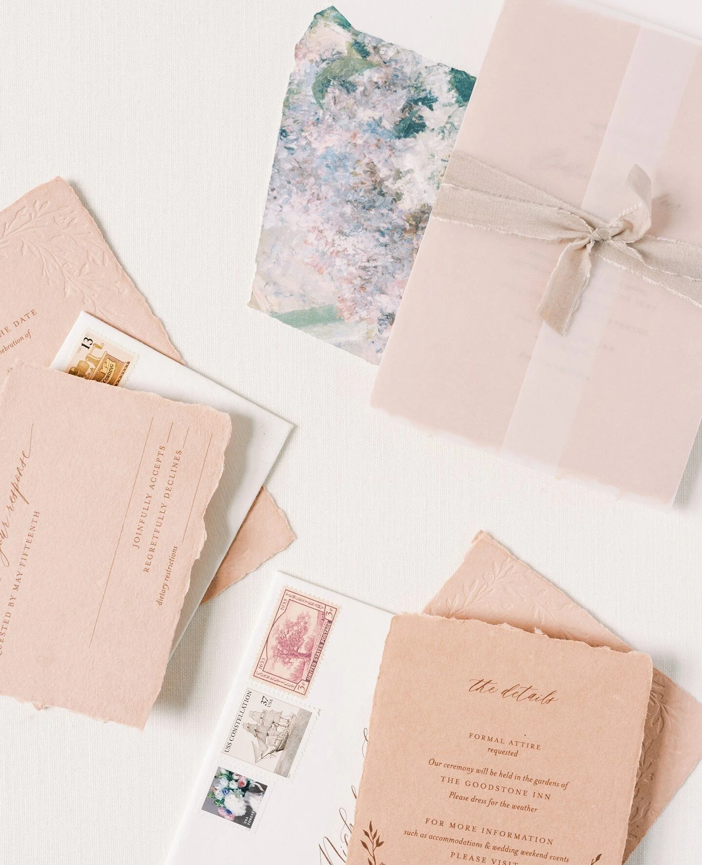 We are rolling at full speed into this week. We have so many new suites in the works for weddings this Fall. Lots of designing, assembling &amp; mailing this week! Stay tuned to our stories for some bts sneak peeks!