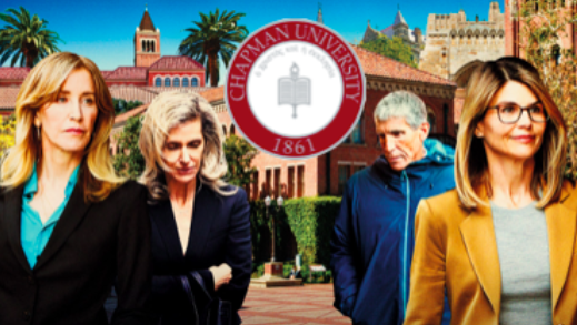 Chapman has a massive boner for being named in the college admissions scandal