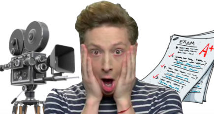 Senior Film Production major discovers what a midterm is
