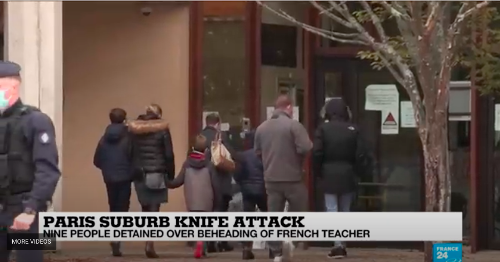 France 24 : For a teacher in France, a lesson on freedom of expression was followed by death